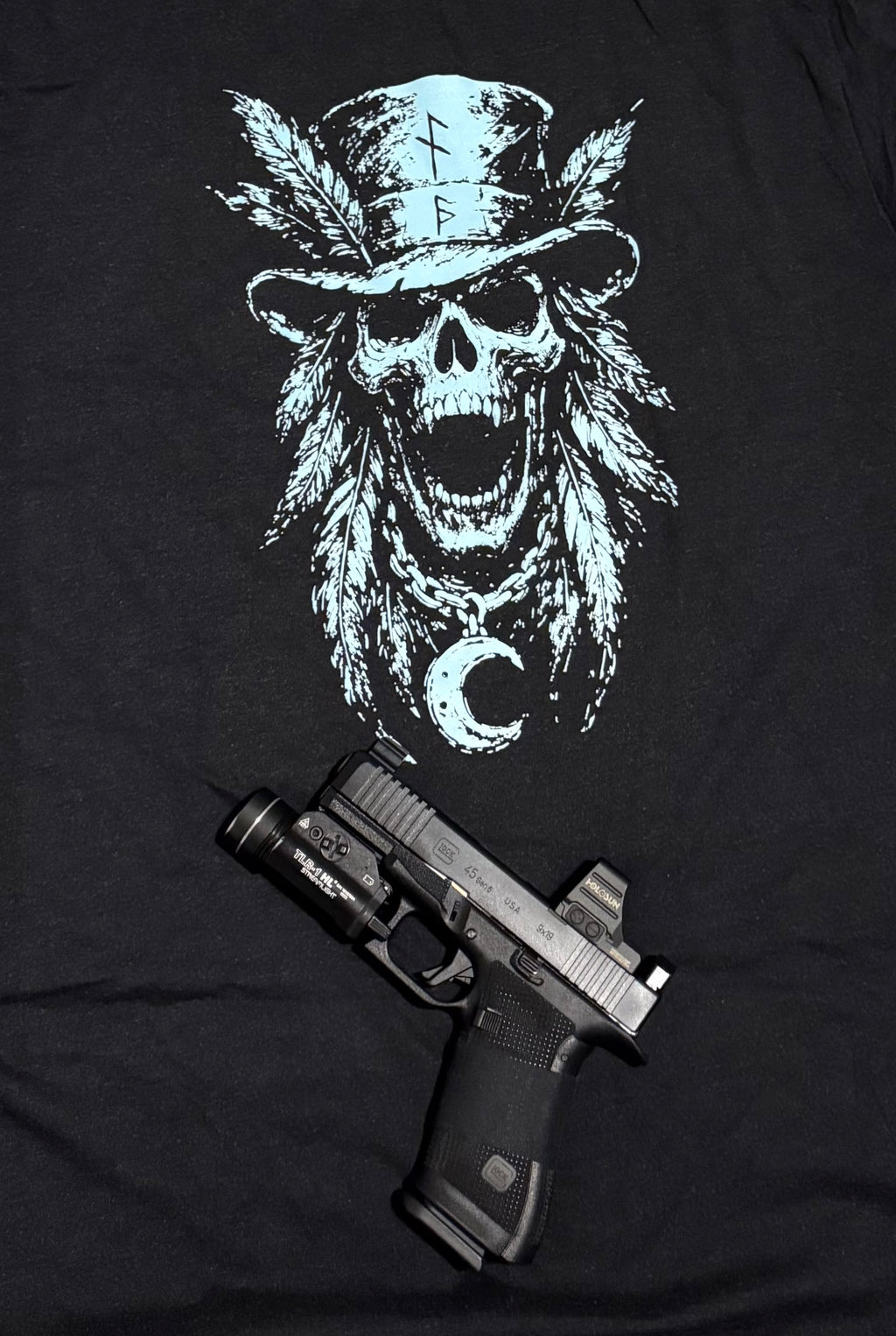 Nightfall Skull Collection Glow In The Dark Tee Shirt