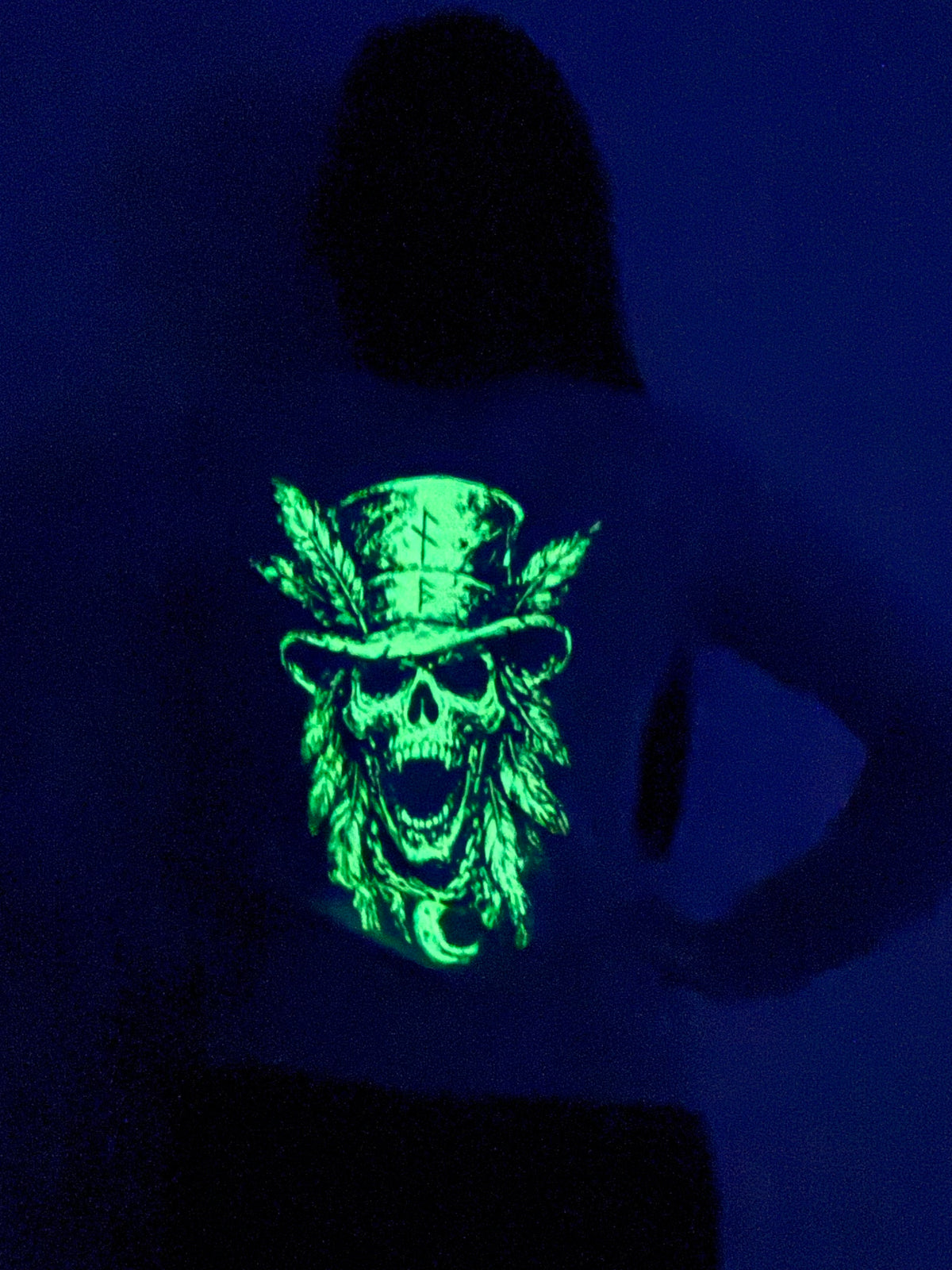 Nightfall Skull Collection Glow In The Dark Long Sleeve Shirt