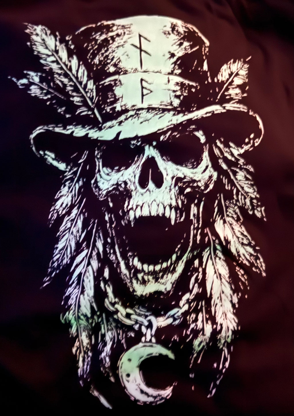 Nightfall Skull Collection Glow In The Dark Black Hoodie