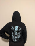 Nightfall Skull Collection Glow In The Dark Black Hoodie