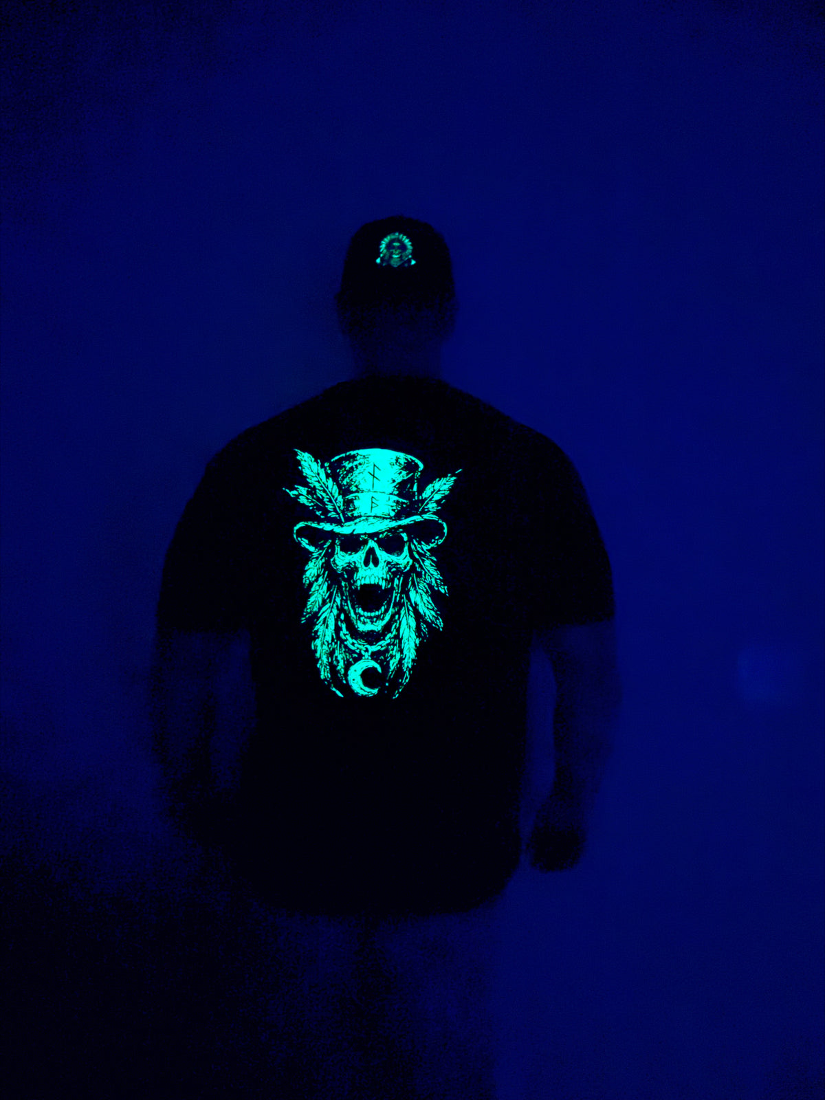 Nightfall Skull Collection Glow In The Dark Tee Shirt