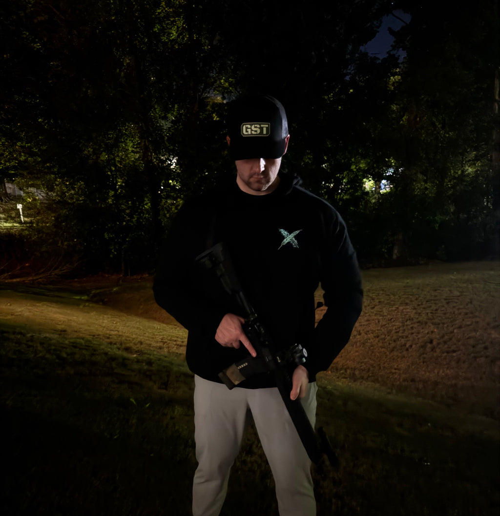 Nightfall Skull Collection Glow In The Dark Black Hoodie