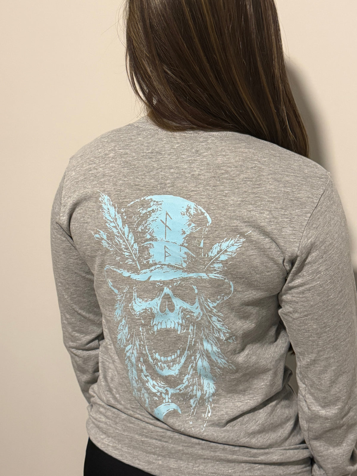 Nightfall Skull Collection Glow In The Dark Long Sleeve Shirt