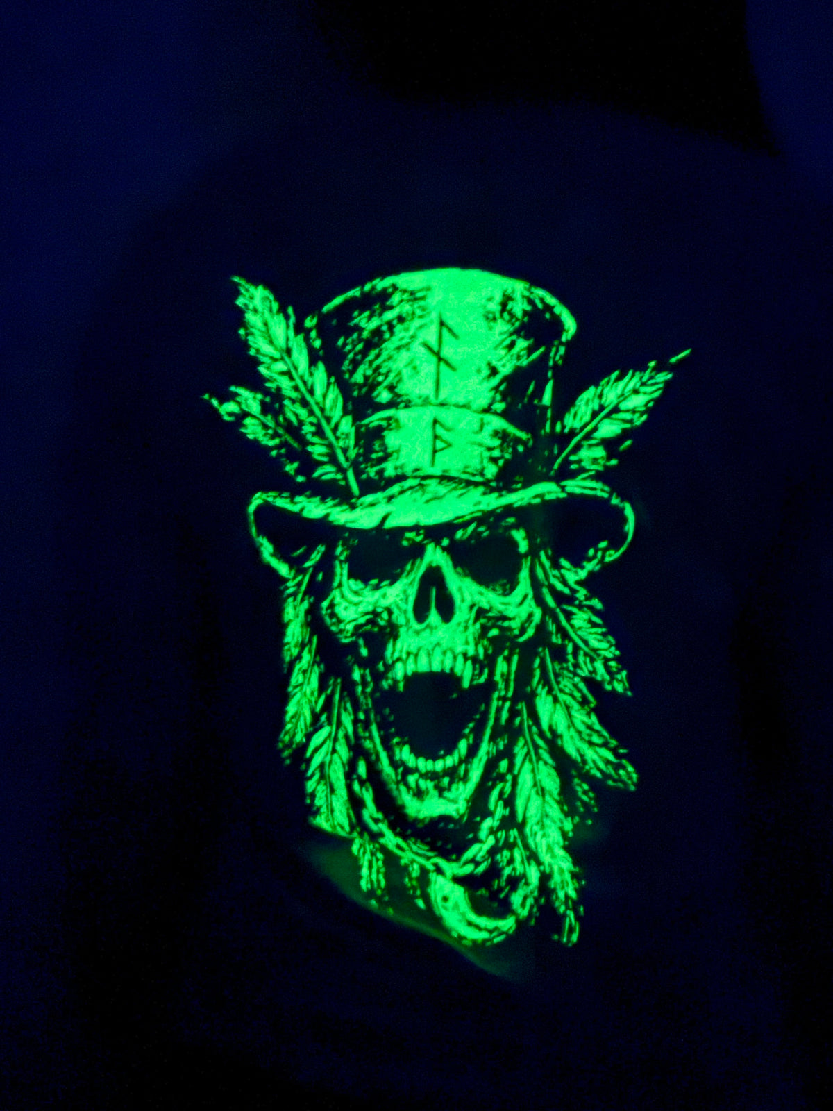 Nightfall Skull Collection Glow In The Dark Long Sleeve Shirt